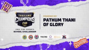 TECNO ร่วมกับ Free Fire สนับสนุนการแข่งขันอีสปอร์ตระดับเยาวชน “Thailand Champions Cup Free Fire Esports School Challenger by Pathum Thani of Glory”